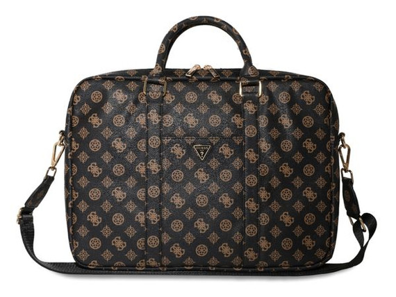 Guess Peony Collection -  Laptop Bag 15/16-inch -Black/Brown