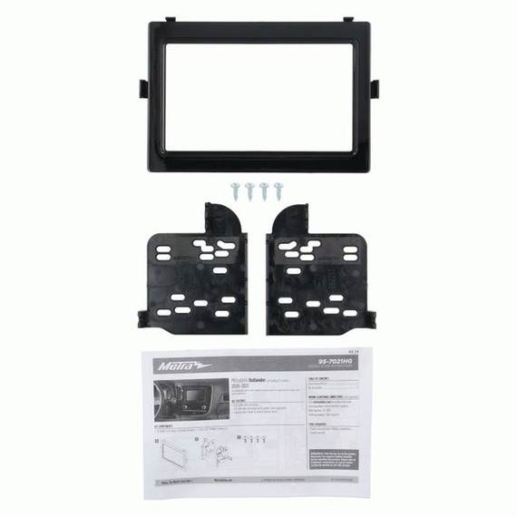 Fitting Kit Mitsubishi Outlander 2019 - 2023 Double Din (Black)