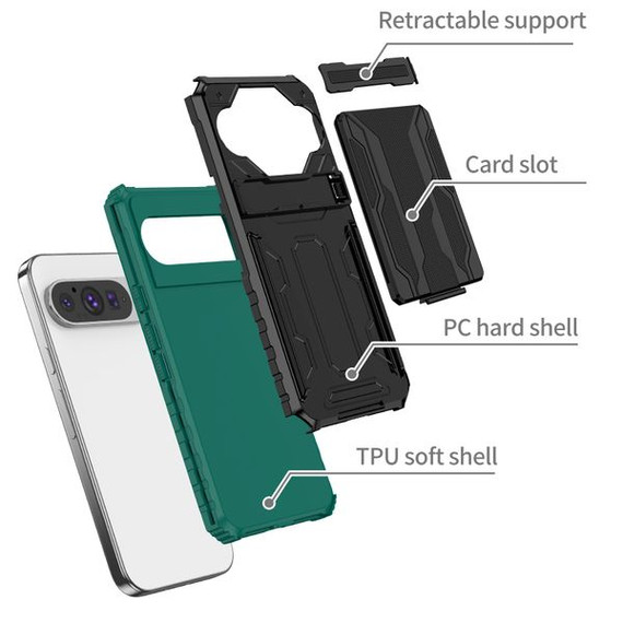 Google Pixel 9 Pro      Heavy Duty Case    [Teal]