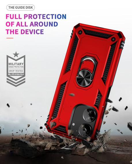 Xiaomi Poco C65      Military Armour Case    [Red]