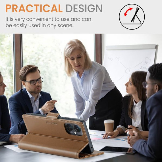 Xiaomi Poco C65      Pu Wallet Case    [Brown]