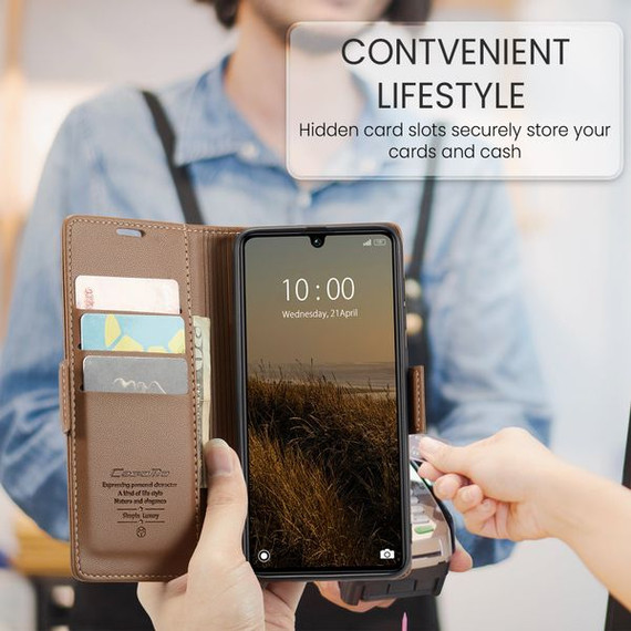 Xiaomi Poco C65      Pu Wallet Case    [Brown]