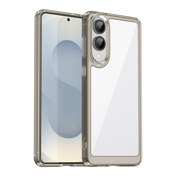 Samsung Galaxy S25 Edge      Soft Gel Case    [Clear Grey]