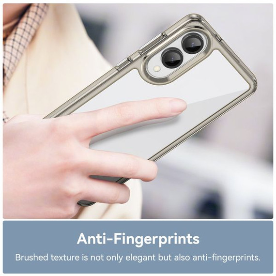 Samsung Galaxy S25 Edge      Soft Gel Case    [Clear Grey]