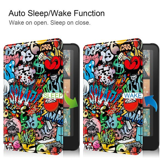 Kindle Paperwhite 6 (12Th Gen 2024)  Designer Folio Case      [Graffiti]
