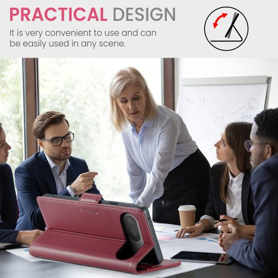 Google Pixel 9 Pro      Pu Wallet Case    [Maroon]