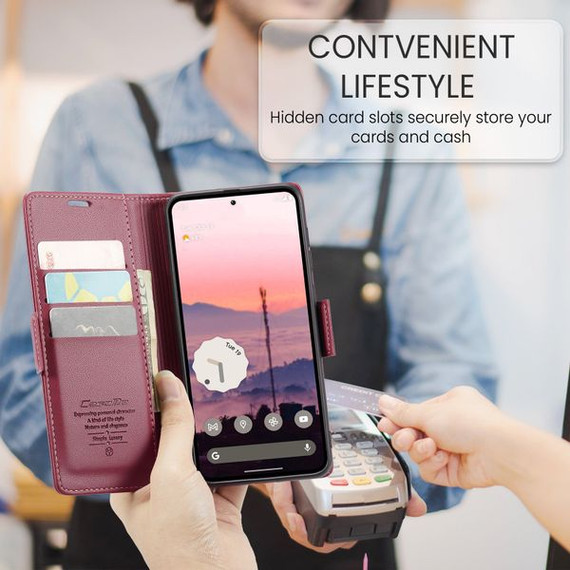 Google Pixel 9 Pro      Pu Wallet Case    [Maroon]