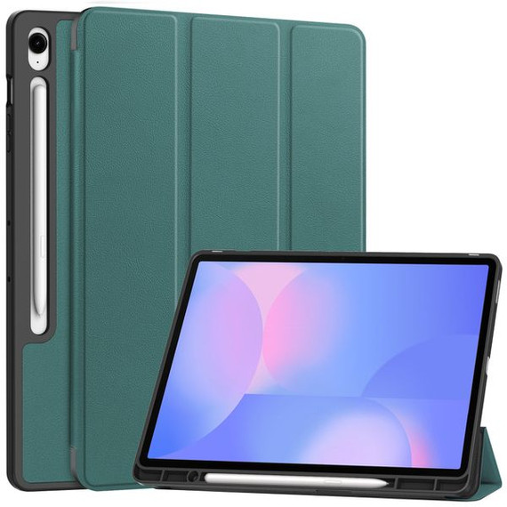 Tab S10Fe Plus    Tri-Fold Pen Holder Case    [Teal]