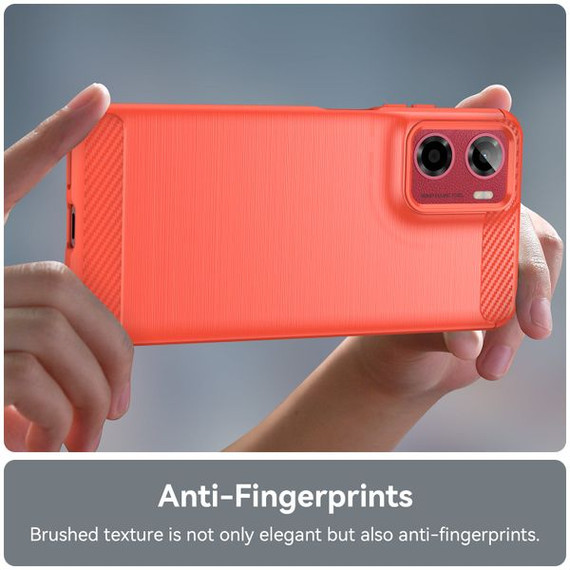 Moto G05      Carbon Fibre Case    [Red]