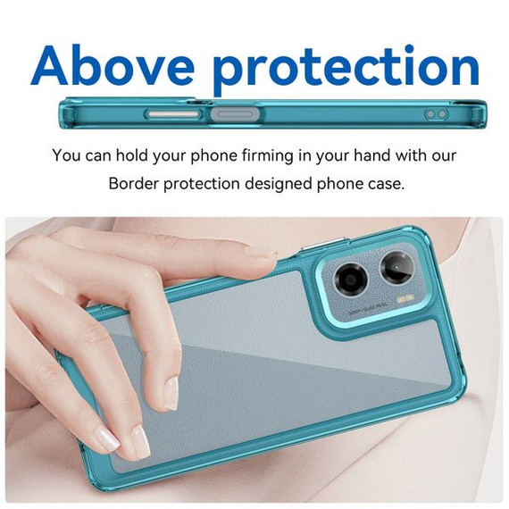 Moto G05      Soft Gel Case    [Clear Blue]