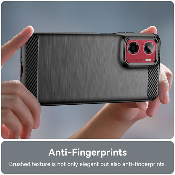 Moto G05      Carbon Fibre Case    [Black]