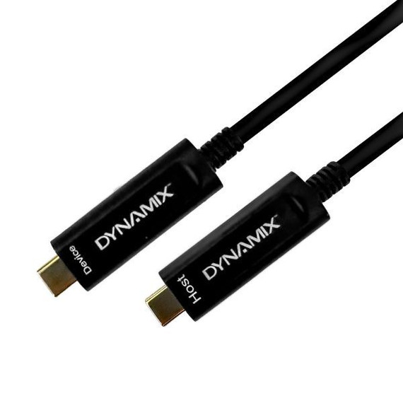 DYNAMIX 15M USB 3.2 Type C to C Hybrid Active Optical Cable   