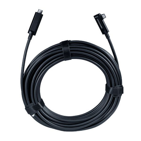DYNAMIX 10M USB 3.2 Right-Angled Type C to C Hybrid Active Optical Cable   