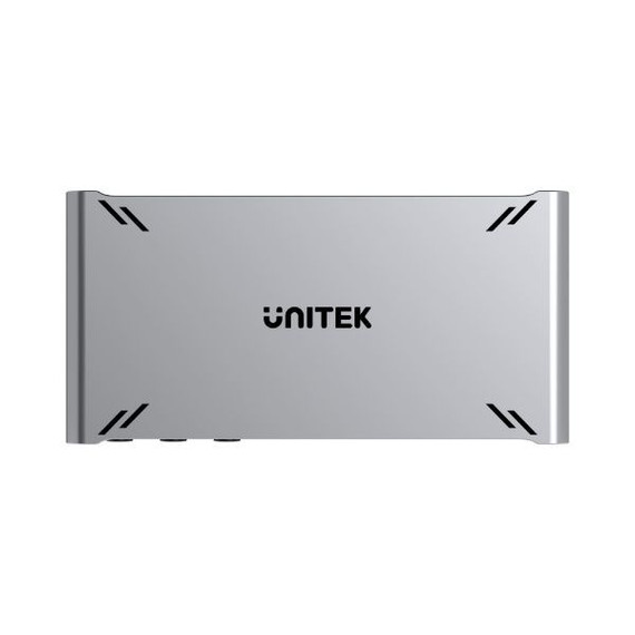 UNITEK USB-C 10Gbps HDMI Split Screen KVM Switch. Data Intercopy. Shares 1 HDMI 4K@30 & 5 USB-A Ports for Enhanced Connectivity. 5V2A with USB-C connector (1.5m Cable), Aluminium Alloy/Space Grey.
