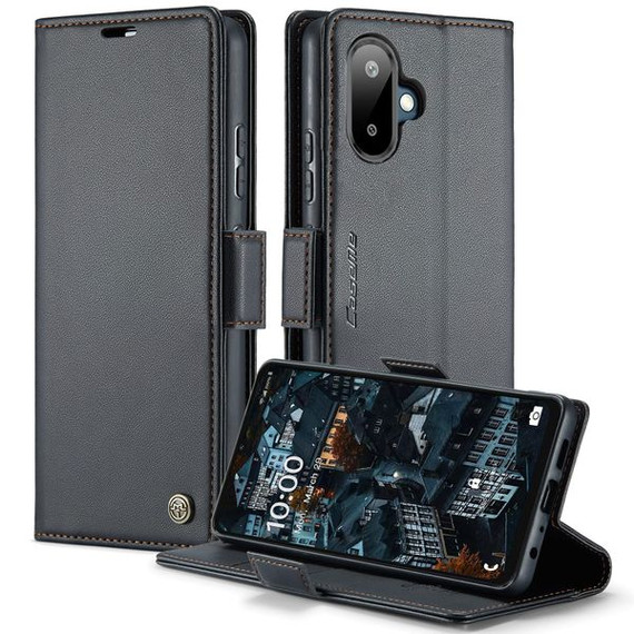 Samsung Galaxy A07      Pu Wallet Case    [Black]