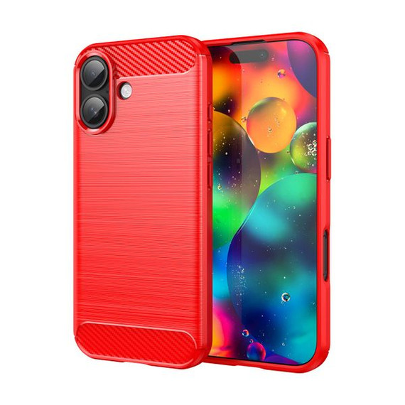 Iphone 17      Carbon Fibre Case    [Red]