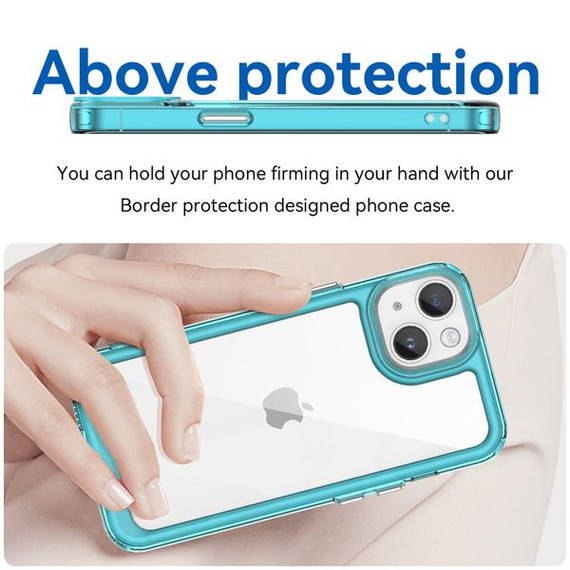 Iphone 14      Soft Gel Case    [Clear Blue]