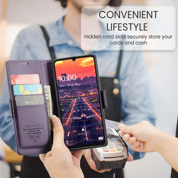 Samsung Galaxy A17 5G      Pu Wallet Case    [Purple]