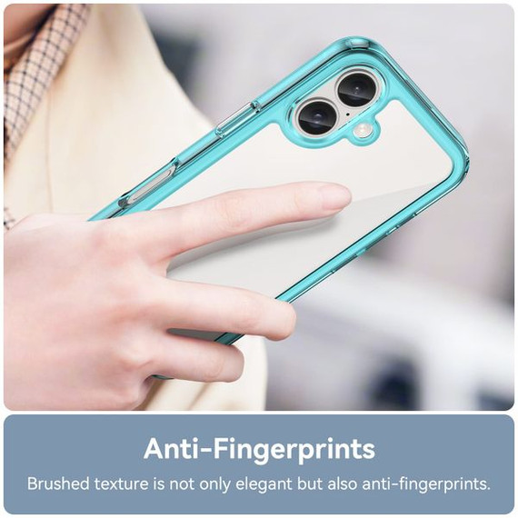 Iphone 16      Soft Gel Case    [Clear Blue]