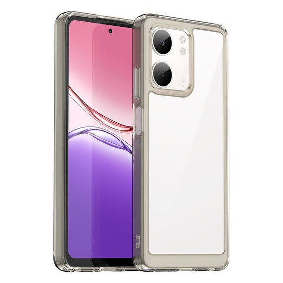 Oppo A5X      Soft Gel Case    [Clear Grey]