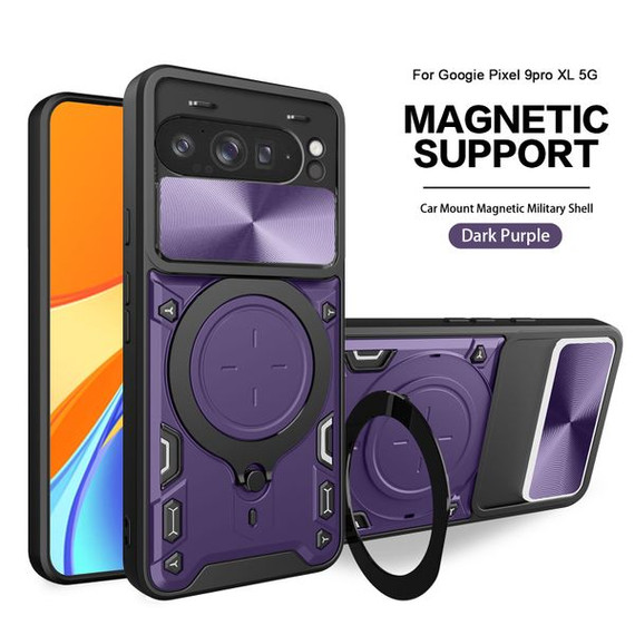 Google Pixel 10 Pro Xl      Ring Kickstand Case    [Purple]