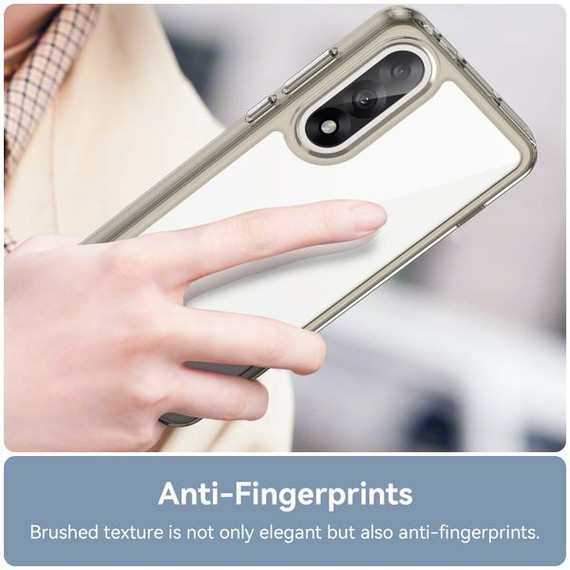 Oneplus Nord 5      Soft Gel Case    [Clear Grey]