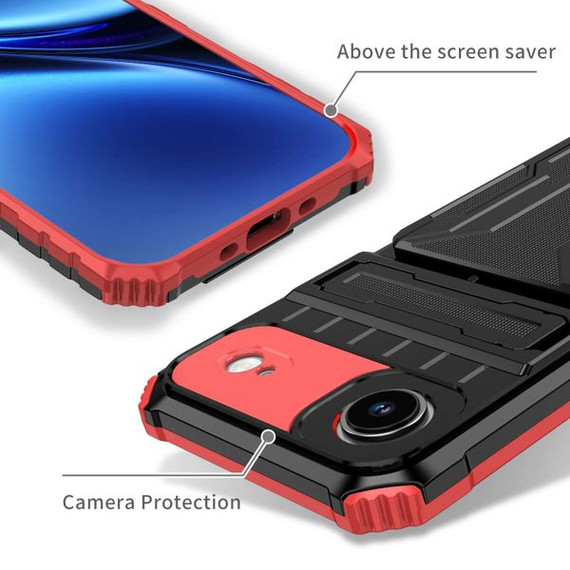 Iphone 17 Air      Heavy Duty Case    [Red]