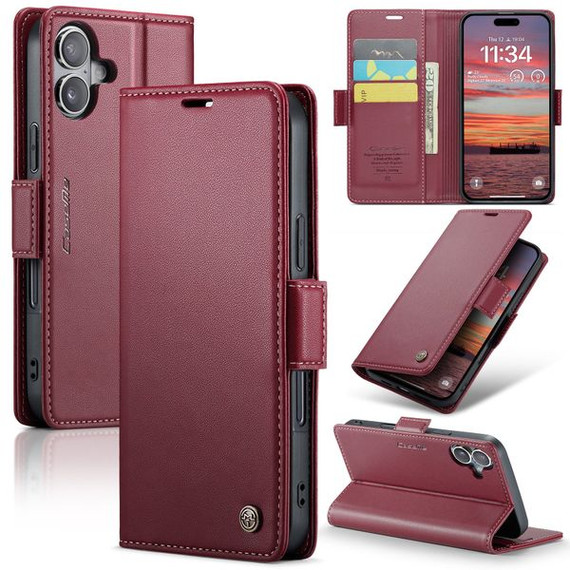 Iphone 17      Pu Wallet Case    [Maroon]