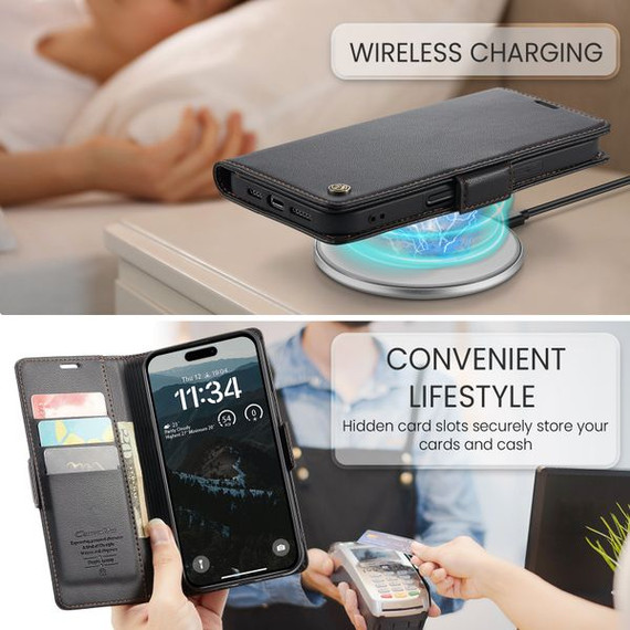 Iphone 17 Air      Pu Wallet Case    [Black]