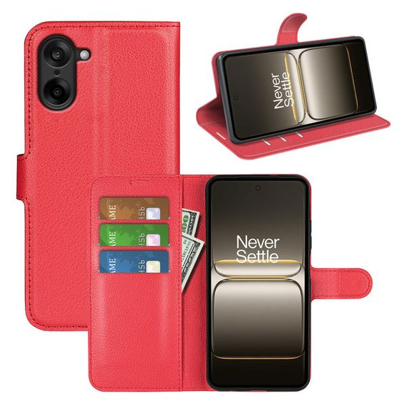 Oneplus Nord Ce5      Pu Wallet Case    [Red]