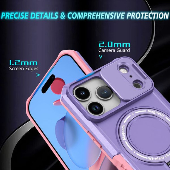 Iphone 17 Pro Max      Magsafe Sliding Cover Case    [Purple]