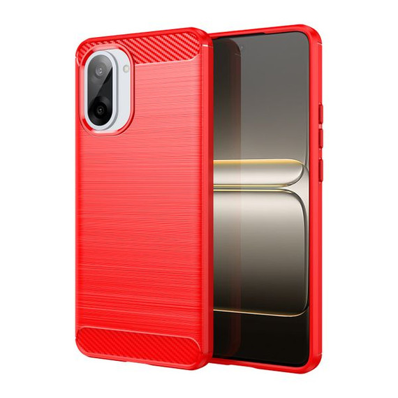 Oneplus Nord Ce5      Carbon Fibre Case    [Red]