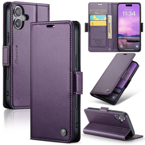 Iphone 17      Pu Wallet Case    [Purple]