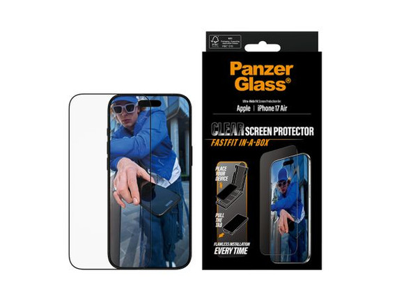 PanzerGlass UWF SP w. Fastfit in-a-box - iPhone Air