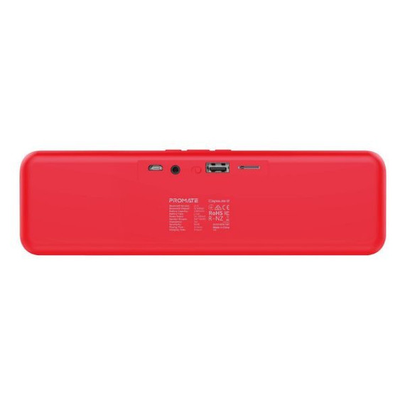 PROMATE 6W Wireless HD Bluetooth Portable Speaker Built-in 1200 Lithium Battery. Up to 4 Hours (CAPSULE-2-RD)