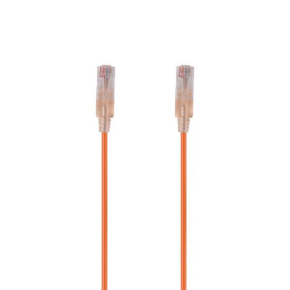 DYNAMIX 2.5m Cat6A 10G Orange UTP LSZH Patch Lead 30AWG 802.3af Unshielded Plug. (PLSO-C6-2-5)