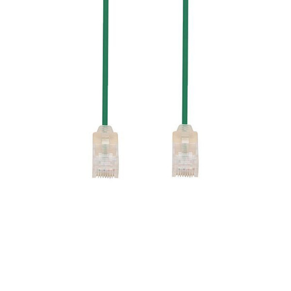 DYNAMIX 0.5m Cat6A 10G Green UTP LSZH Patch Lead 30AWG 802.3af Unshielded Plug. (PLSG-C6-0-5)