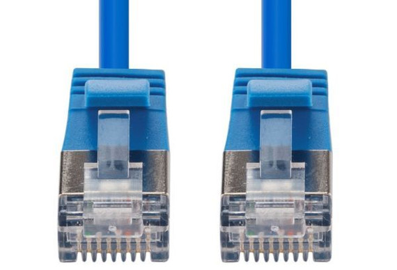 DYNAMIX 1.5m Cat6A S/FTP Blue 10G LSZH Patch Lead 34AWG 802.3af Shielded Plug. (PLSSE-C6A-1-5)