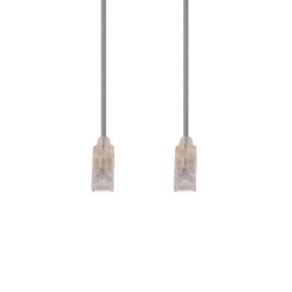 DYNAMIX 0.75m Cat6A 10G Grey UTP LSZH Patch Lead 30AWG 802.3af Unshielded Plug. (PLSGY-C6-0-75)