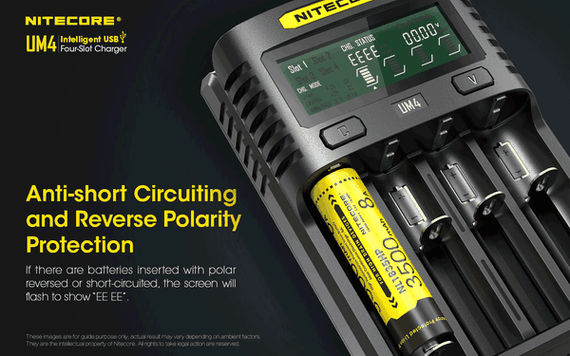 Nitecore UM4 Intelligent USB Four Slot Charger