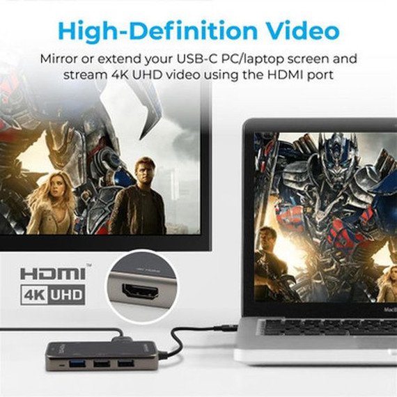 Promate PrimeHub-Lite Ultra-Fast Compact Multi-Port USB-C Hub Promate PrimeHub-Lite Ultra-Fast Compact Multi-Port USB-C Hub