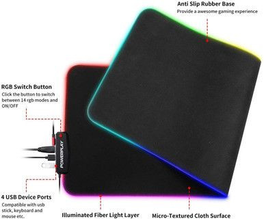 PowerPlay USB Hub RGB Mousepad (Extended)