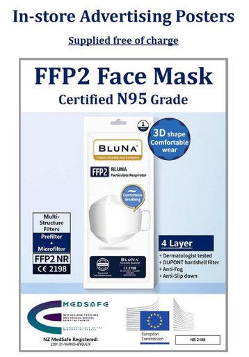 Bluna FFP2 Particulate Respirator Face Mask (1pc)