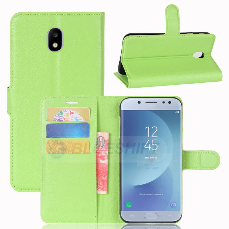 samsung Samsung J3Pro/J3-2017 PU Wallet Case Green