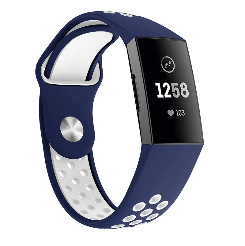 Fitbit Charge 3 Sport Silicone Strap Navy/White