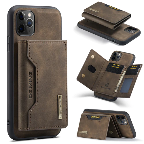 Apple iPhone 11Pro DG.Ming Magnetic Wallet Case Coffee