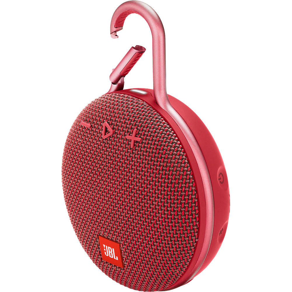 JBL Clip 3 Portable Bluetooth Speaker Red