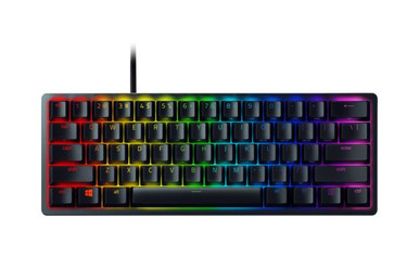 Razer Huntsman Mini - 60% Optical Gaming Keyboard (Clicky Purple Switch) Frml Packaging