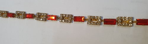 SALE!!! Teeny Baguette Red Gold 10mm x 50cm $4 PER MTR