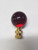 Cane Tops Dark Red Gold Glass 20mm